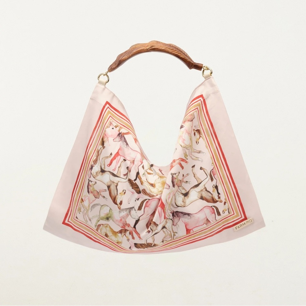 Farm Rio Satin Scarf Bag